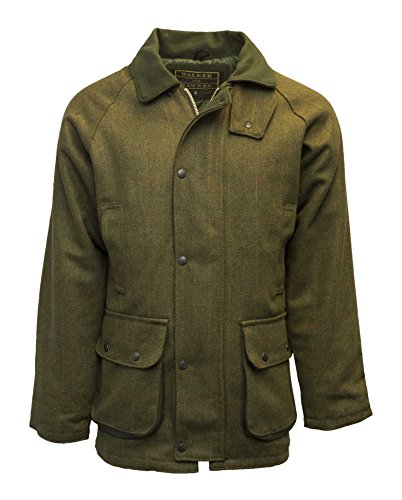 Walker and Hawkes Herren Country-Jacke aus Tweed - für die Jagd geeignet - Dunkles Salbeigrün - Größen XXS bis 5XL Walker and Hawkes Herren Country-Jacke aus Tweed - für die Jagd geeignet - Dunkles Salbeigrün - Größen XXS bis 5XL