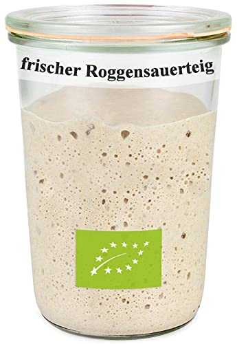 Bäckerei Spiegelhauer Bio Sauerteig Starter Roggensauer aus Roggenmehl frischer Natursauerteig – perfekt für Brote oder als Anstellgut 300g Roggensauerteig