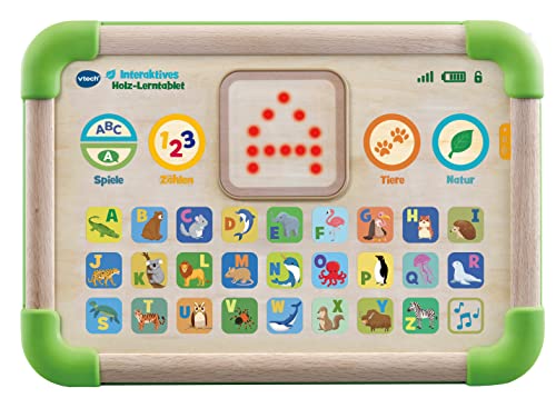 Vtech Baby Interaktives Holz-Lerntablet – Umweltfreundliches Kindertablet aus FSC®-zertifiziertem Holz – Leuchtende Touch-Oberfläche und Verschiedene Spielmodi – Für Kinder von 1-4 Jahren Vtech Baby Interaktives Holz-Lerntablet – Umweltfreundliches Kindertablet aus FSC®-zertifiziertem Holz – Leuchtende Touch-Oberfläche und Verschiedene Spielmodi – Für Kinder von 1-4 Jahren