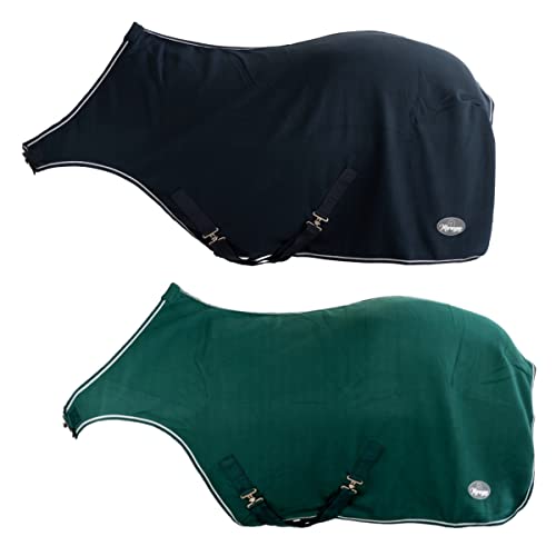 Marengos Fleece-Führanlagendecke tannengrün 155cm