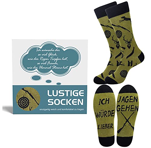 Belloxis Hunter Socken Herren 43-46, Jagdsocken Jäger Geschenke für Männer, Wenn Du Das Lesen Kannst Socken Belloxis Hunter Socken Herren 43-46, Jagdsocken Jäger Geschenke für Männer, Wenn Du Das Lesen Kannst Socken